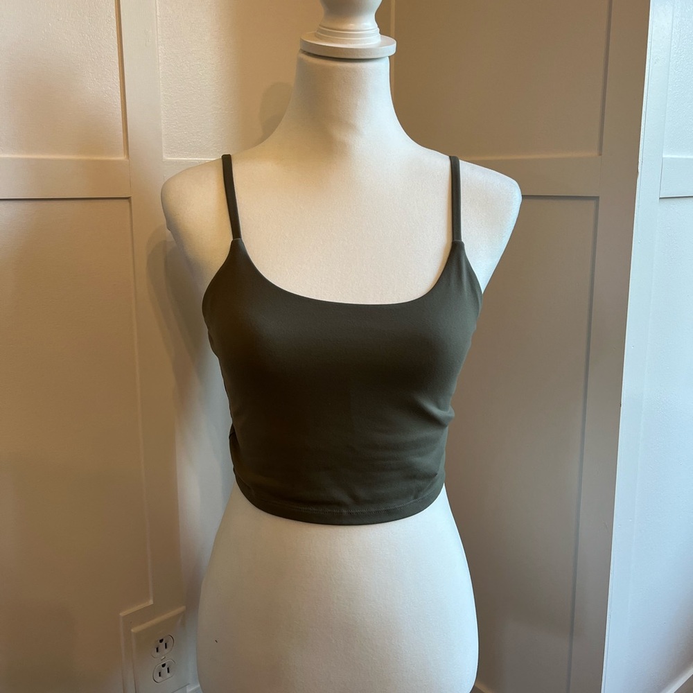 hunter green athletic tank top